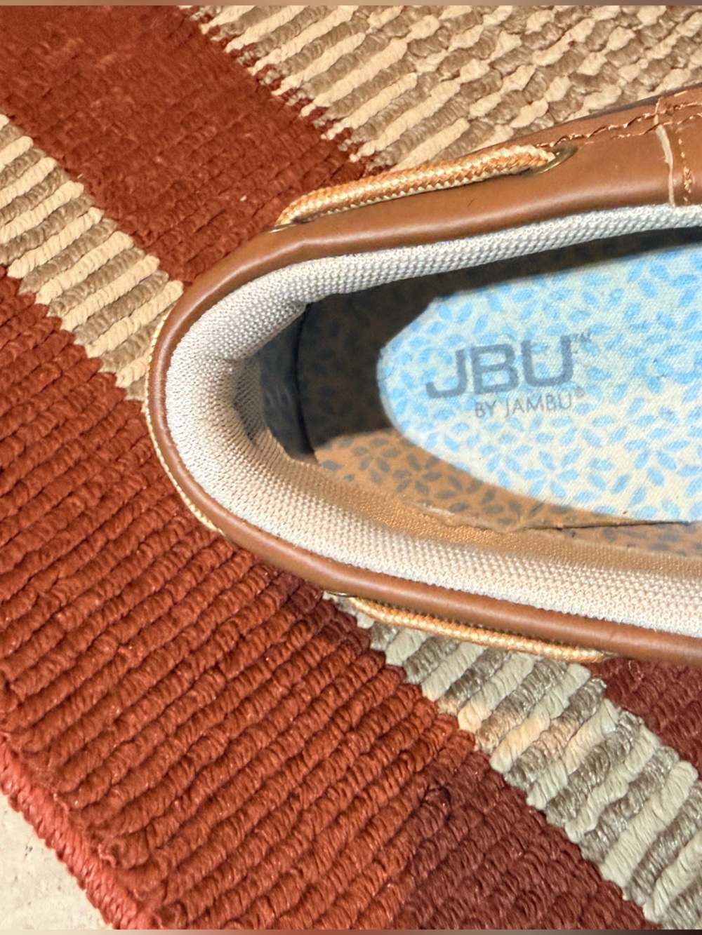 JBU Navy and Brown Waterproof Duck Shoes - Picture 3 of 5